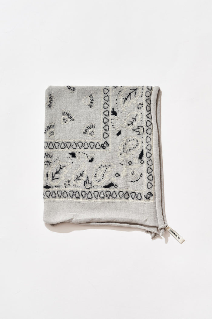 Cashmere Bandana in Oxford Grey