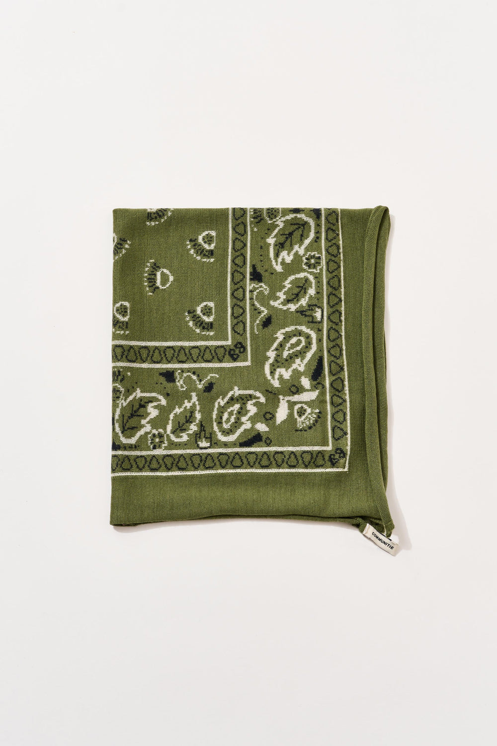 Cashmere Bandana in Bronze Green
