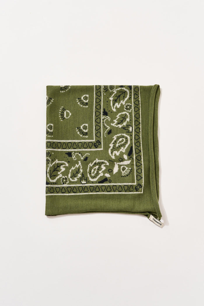 Cashmere Bandana in Bronze Green