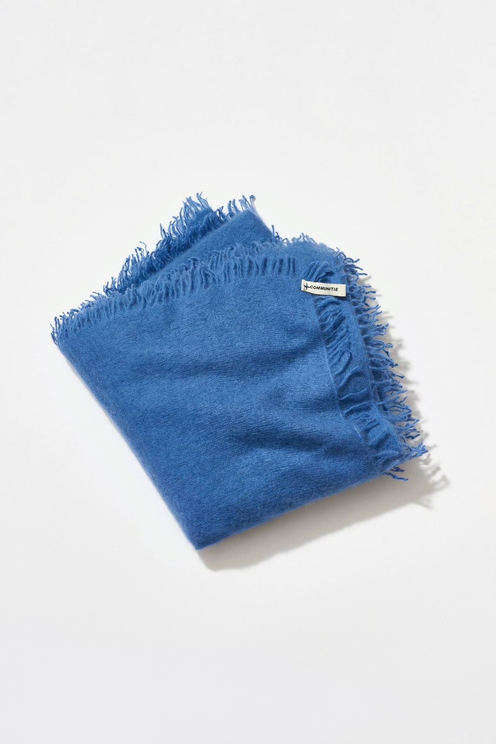 Cashmere Felted Stole in Denim