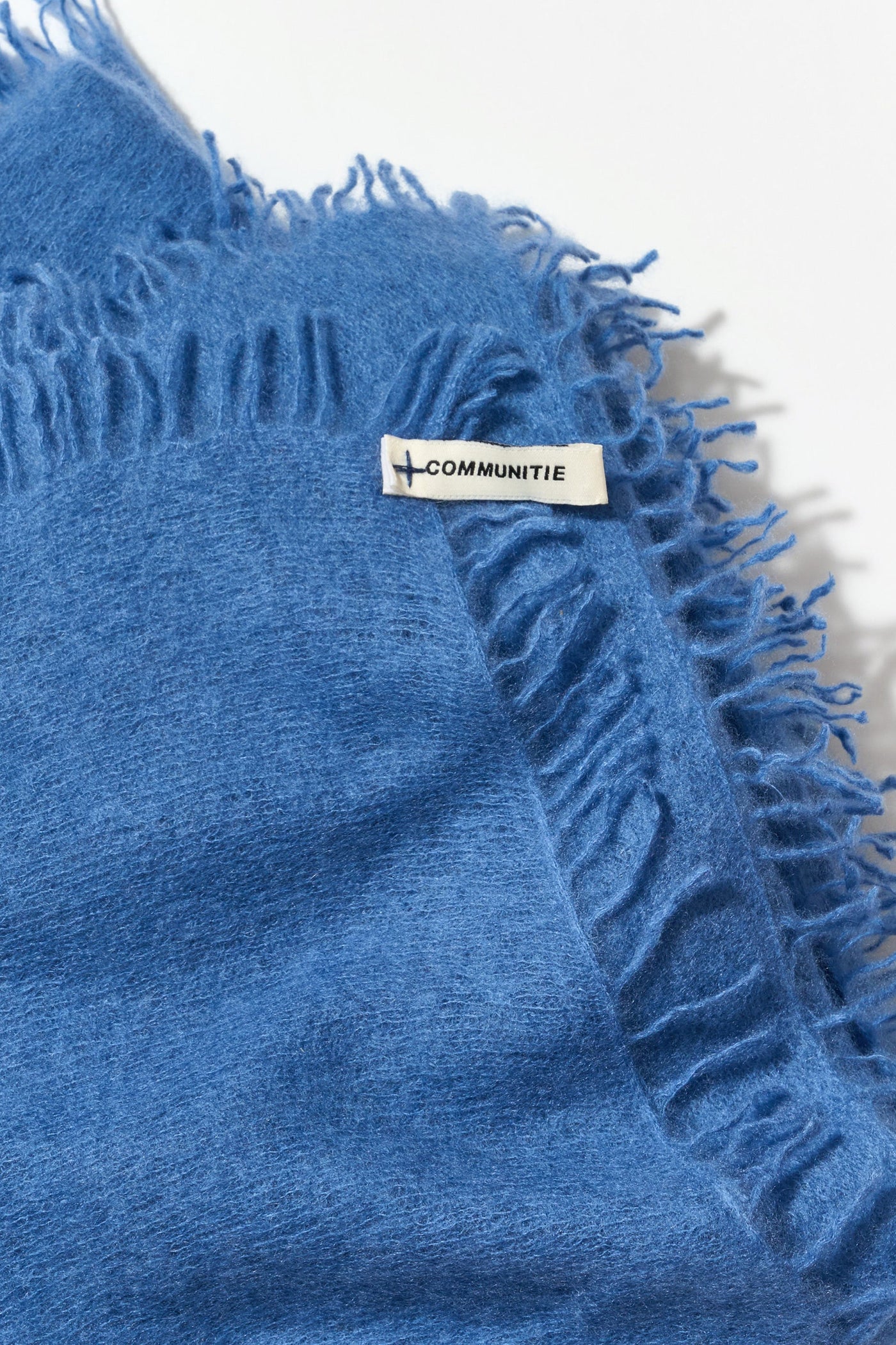 Cashmere Felted Stole in Denim