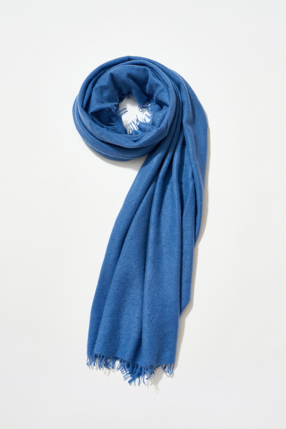 Cashmere Felted Stole in Denim