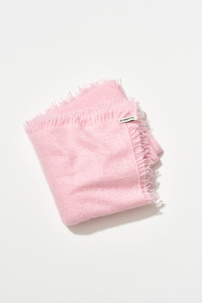 Cashmere Felted Stole in Soft Pink