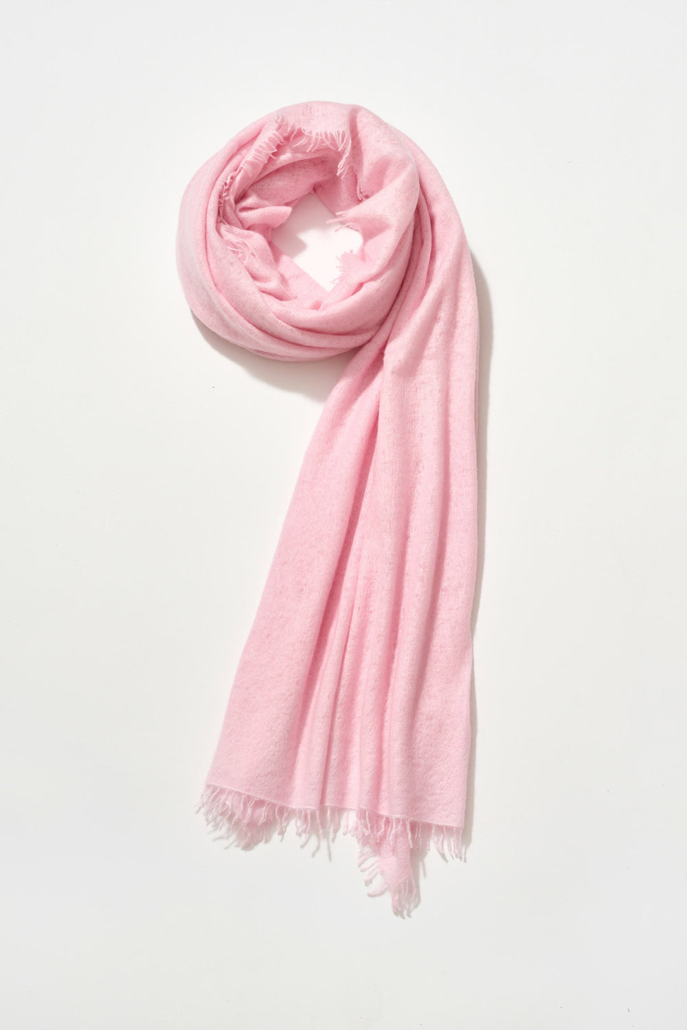 Cashmere Felted Stole in Soft Pink