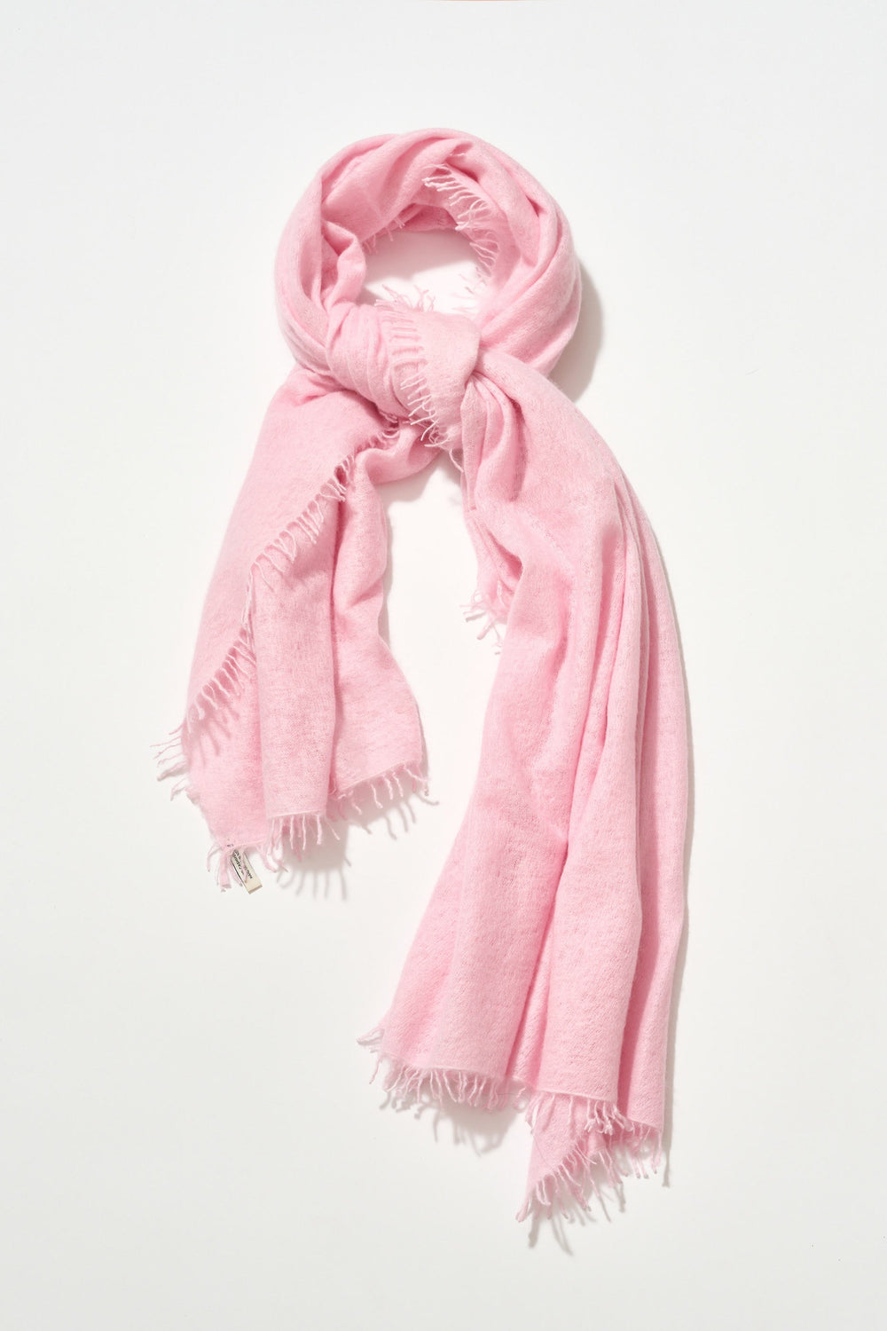 Cashmere Felted Stole in Soft Pink