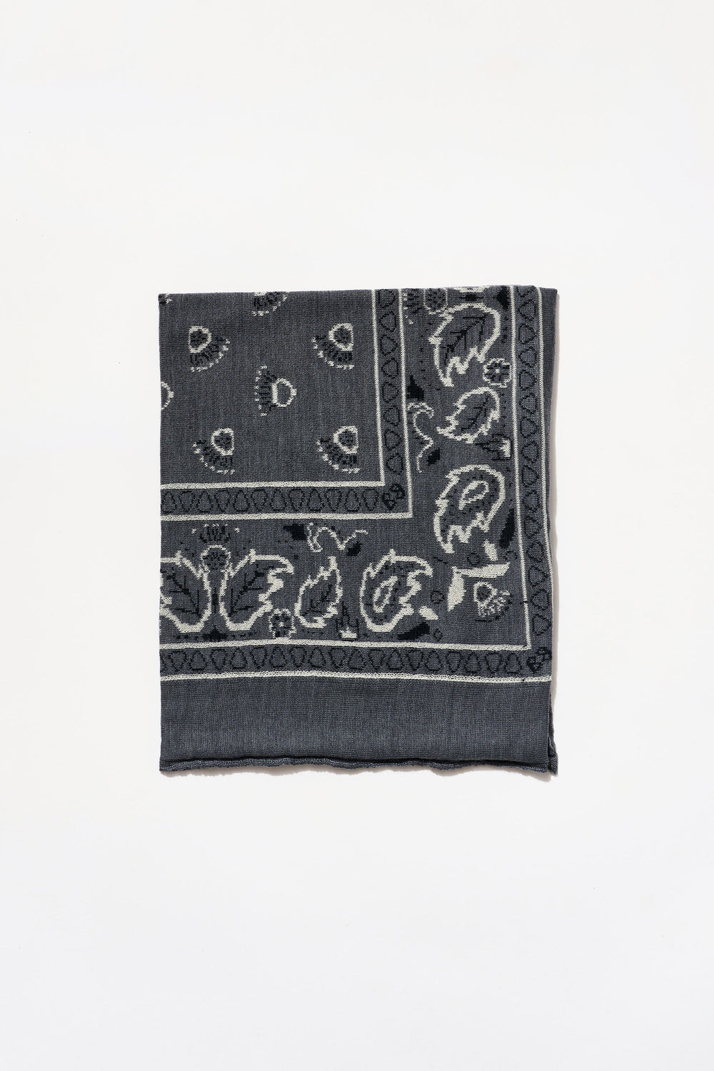Cashmere Bandana in Charcoal