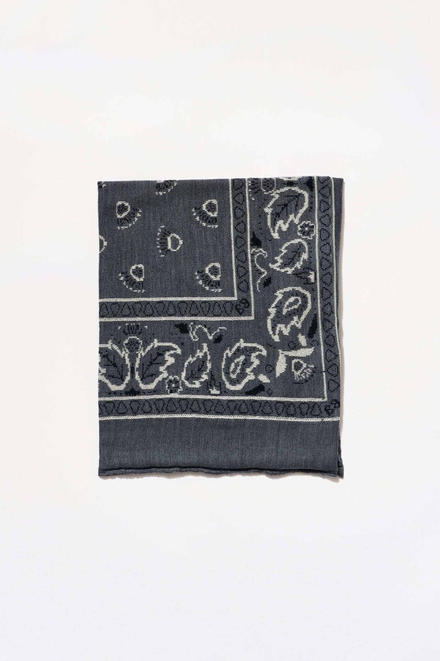 Cashmere Bandana in Charcoal