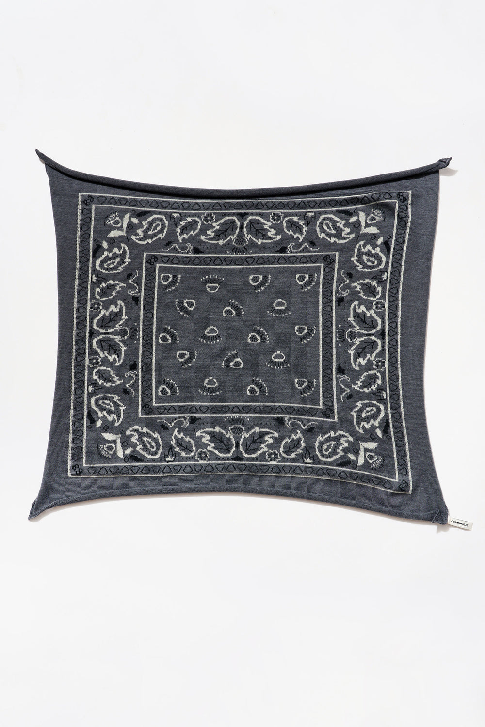 Cashmere Bandana in Charcoal