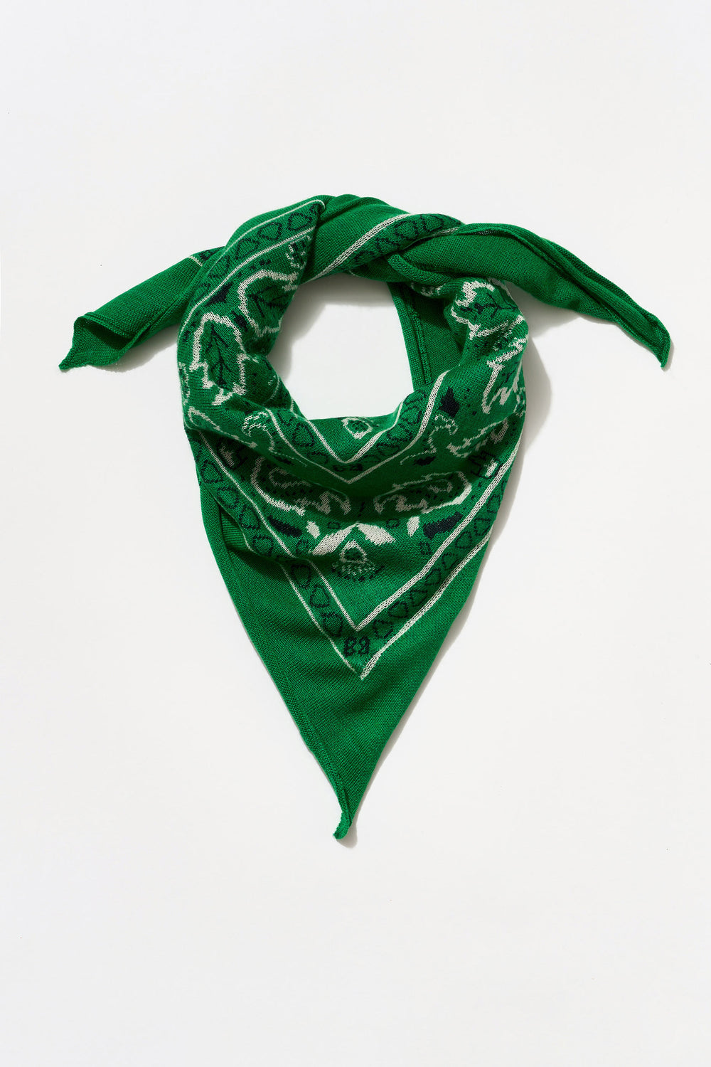 Cashmere Bandana in New Green