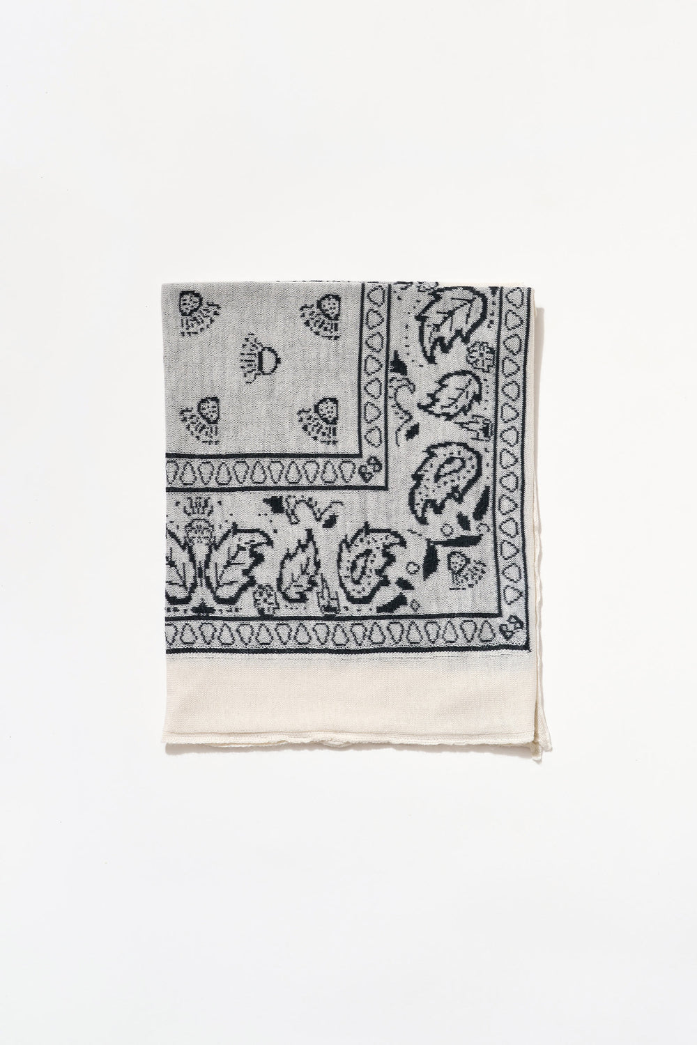 Cashmere Bandana in White