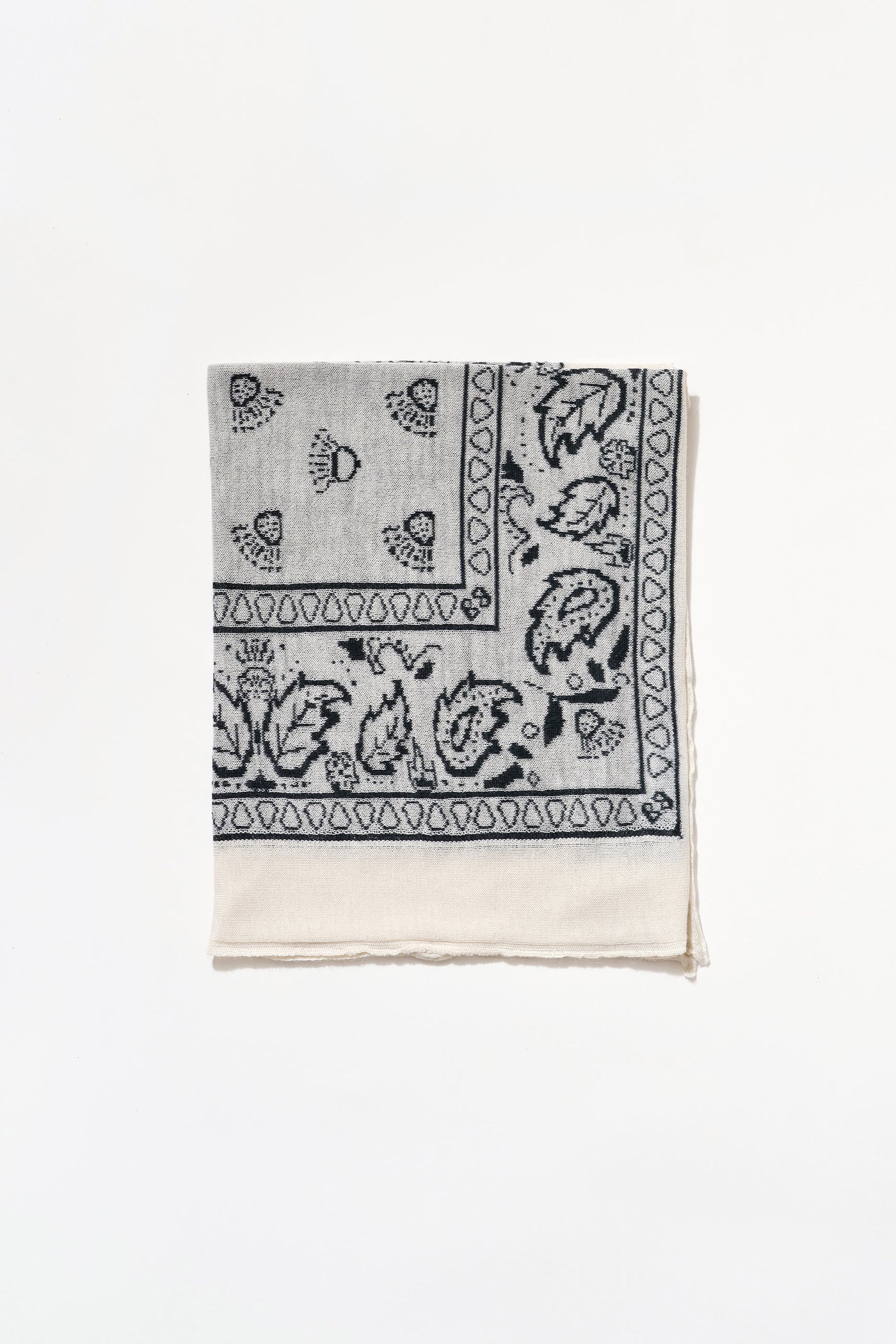 Cashmere Bandana in White