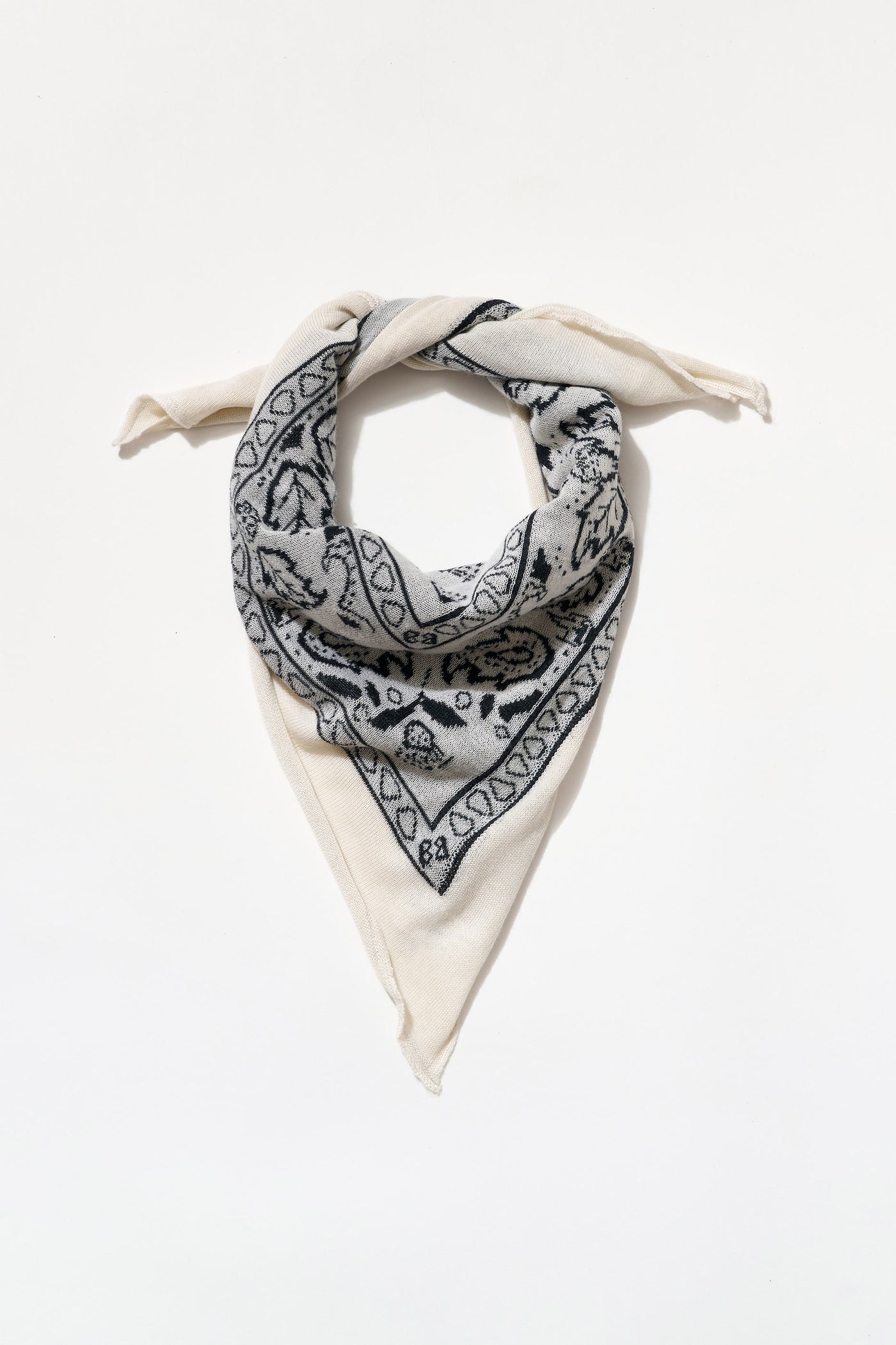 Cashmere Bandana in White