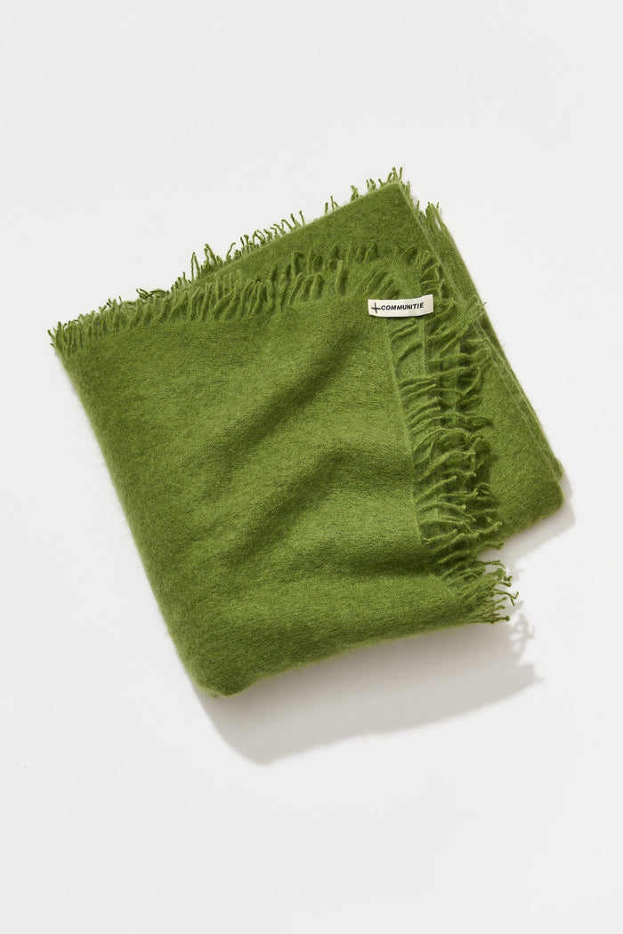 Cashmere Felted Stole in Peridot