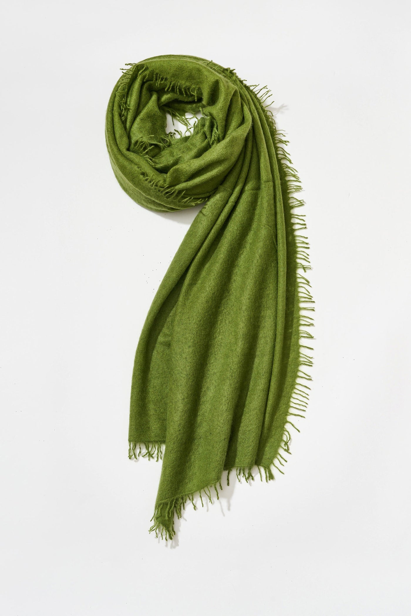 Cashmere Felted Stole in Peridot