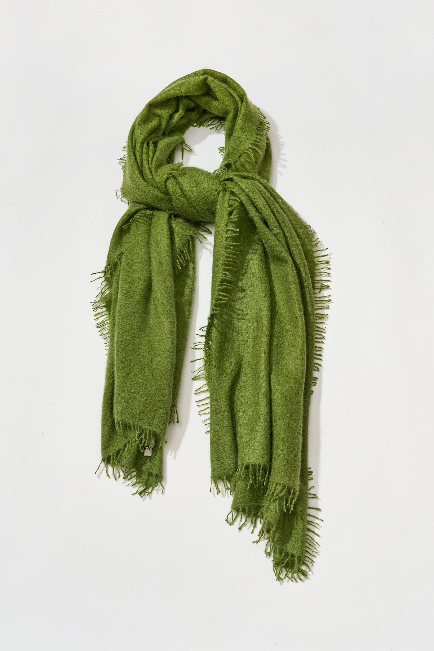 Cashmere Felted Stole in Peridot