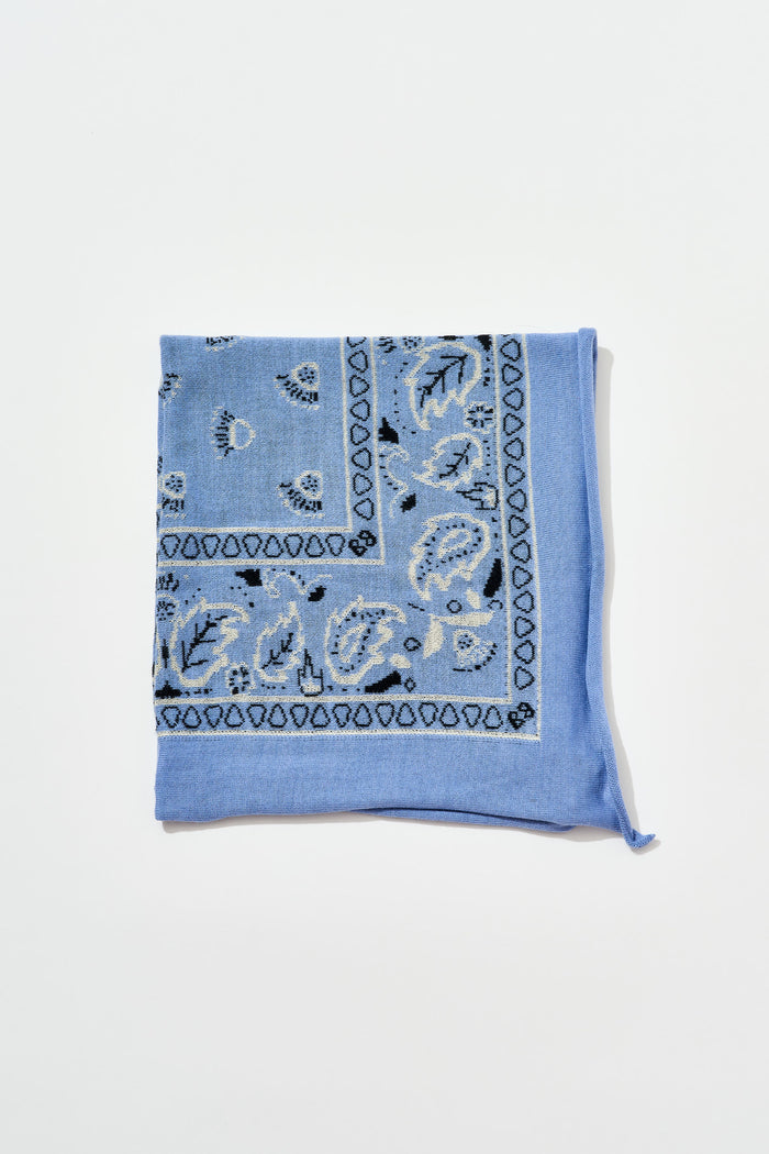 Cashmere Bandana in Cornflower