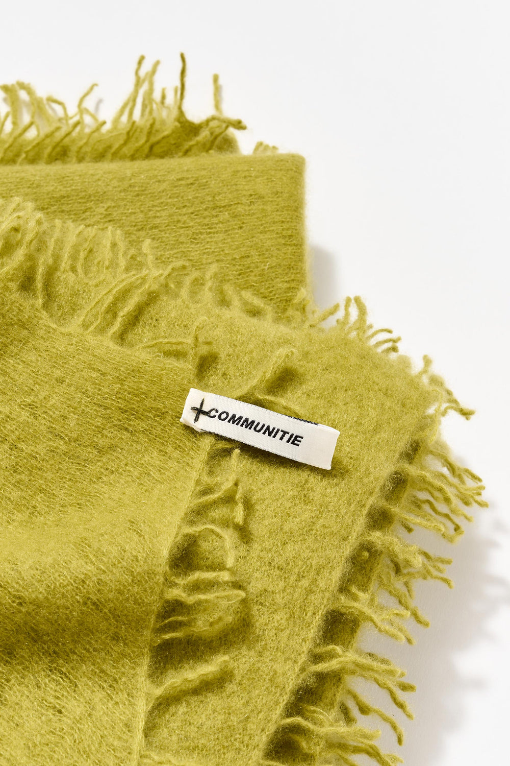 Cashmere Felted Stole in Lentil Sprout