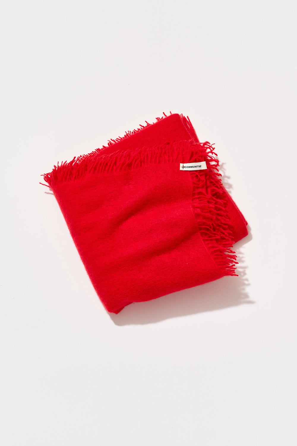 Cashmere Felted Stole in Red