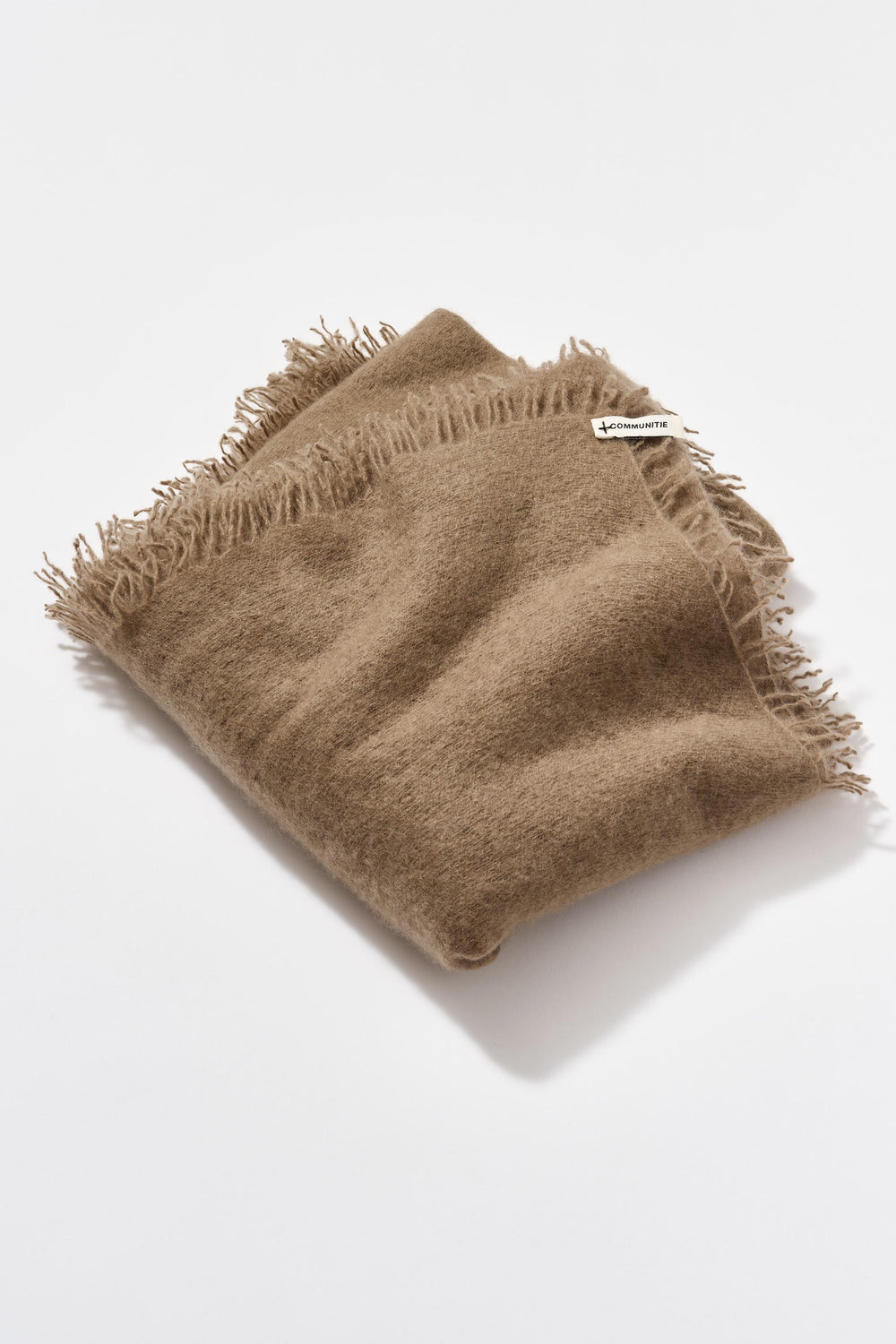 Cashmere Felted Stole in Sepia Tint