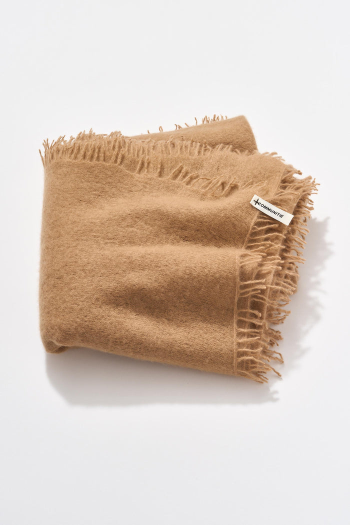 Cashmere Felted Stole in Tiger Eye