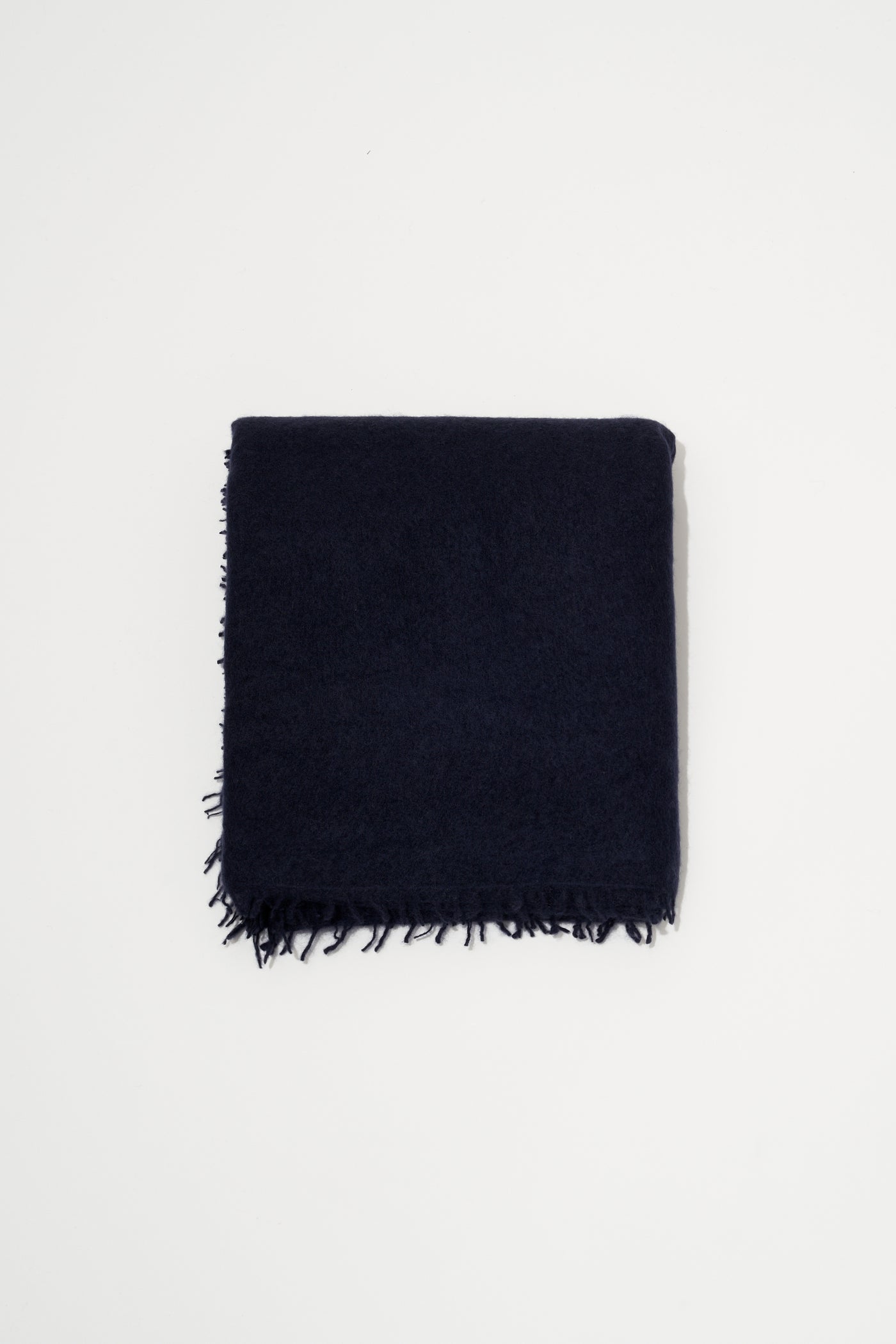 Cashmere Felted Stole in New Navy