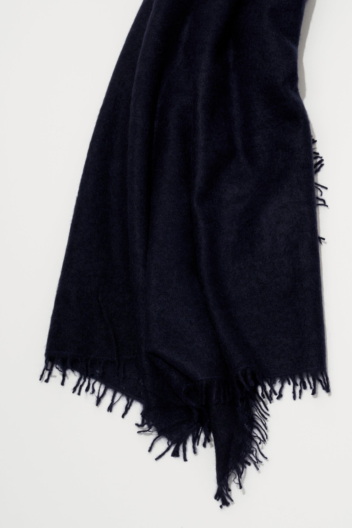 Cashmere Felted Stole in New Navy